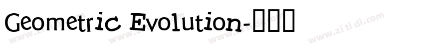 Geometric Evolution字体转换